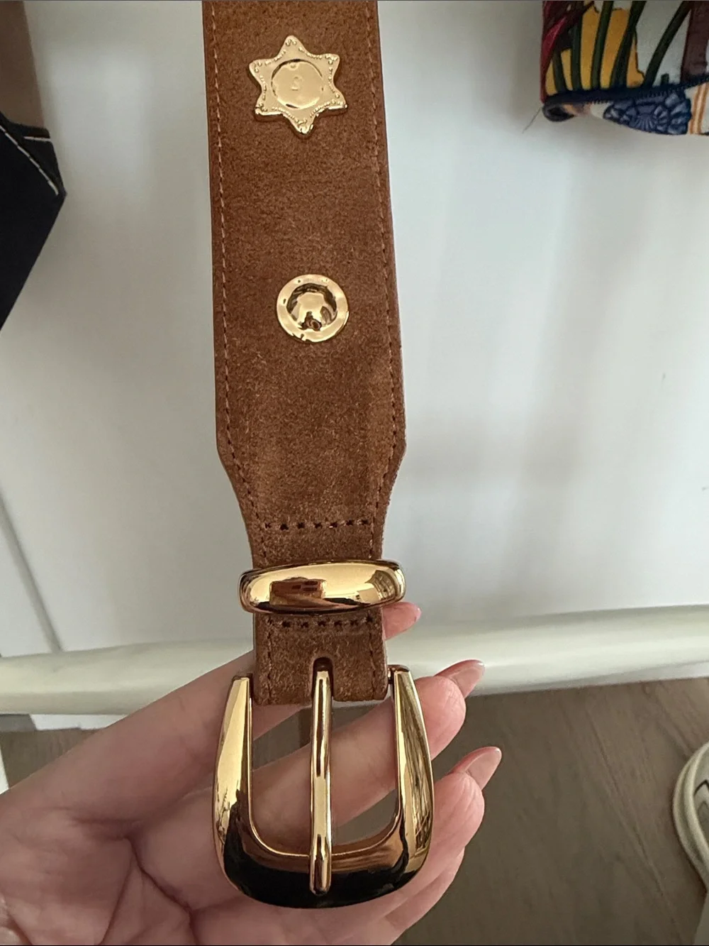N/A brown suede